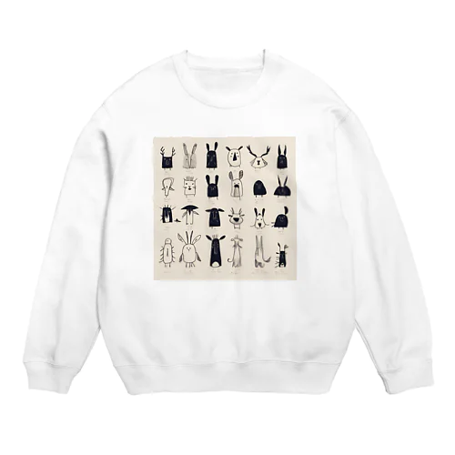 ふしぎないきもの Crew Neck Sweatshirt