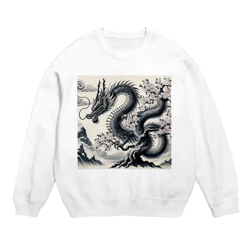 水神龍様 Crew Neck Sweatshirt