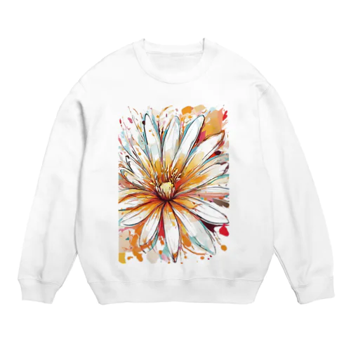 花の開花 Crew Neck Sweatshirt