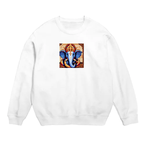 芸術的な才能を持つガネーシャ Crew Neck Sweatshirt