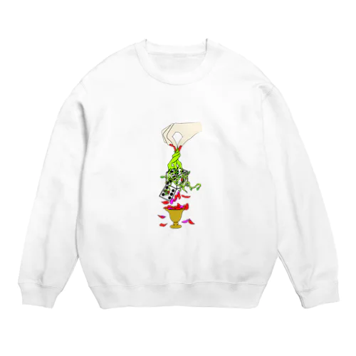 バライロノヒビ Crew Neck Sweatshirt