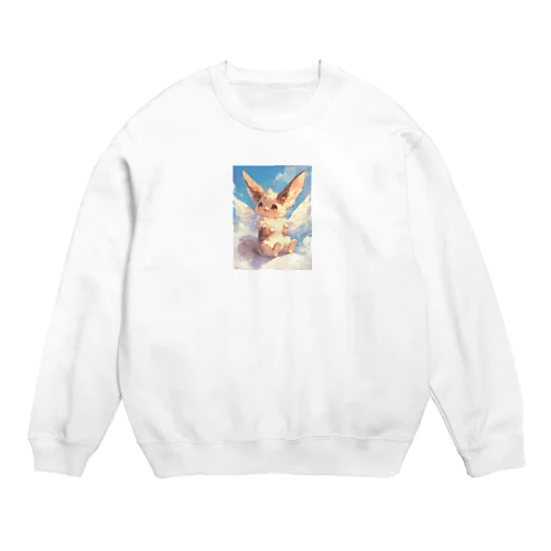 柔らかな毛並みを持つかわいい生き物たち Crew Neck Sweatshirt