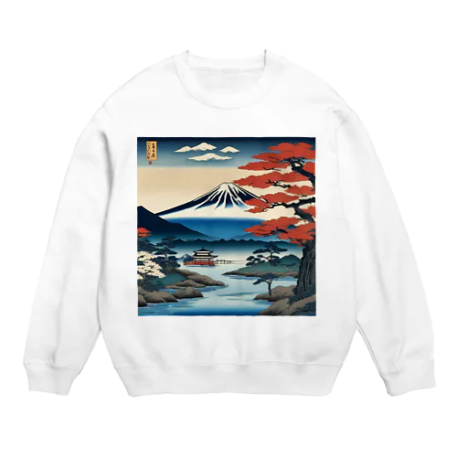 日本の文化 Crew Neck Sweatshirt