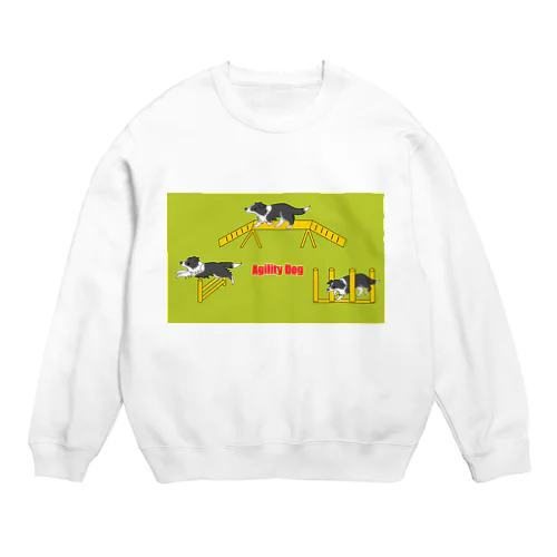 アジリティーボーダーコリー Crew Neck Sweatshirt