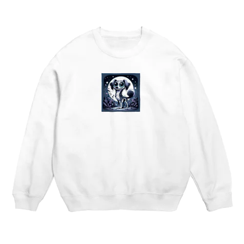 不気味で可愛い犬001 Crew Neck Sweatshirt