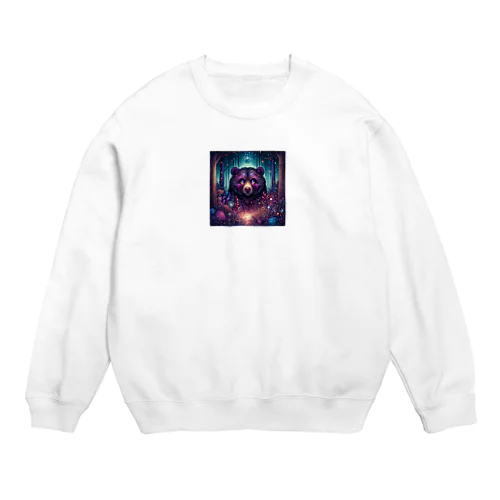 不気味で可愛い熊001 Crew Neck Sweatshirt