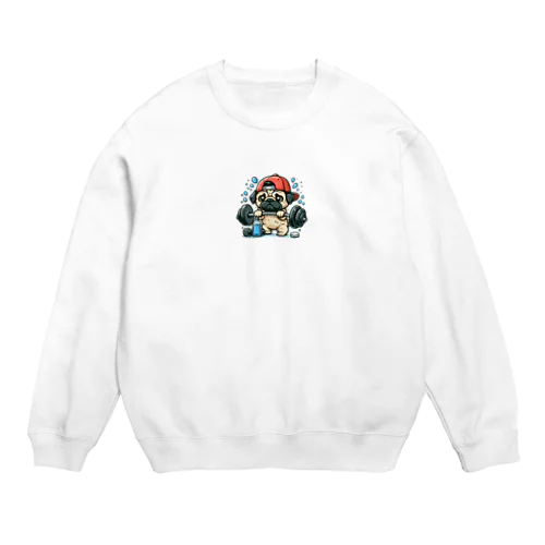 筋トレ パグ Crew Neck Sweatshirt