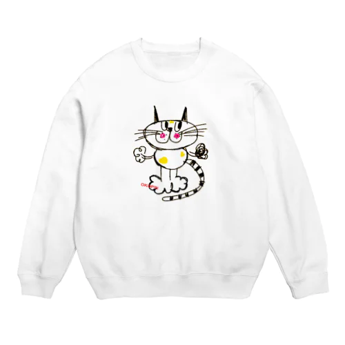 キャットちゃん  Crew Neck Sweatshirt