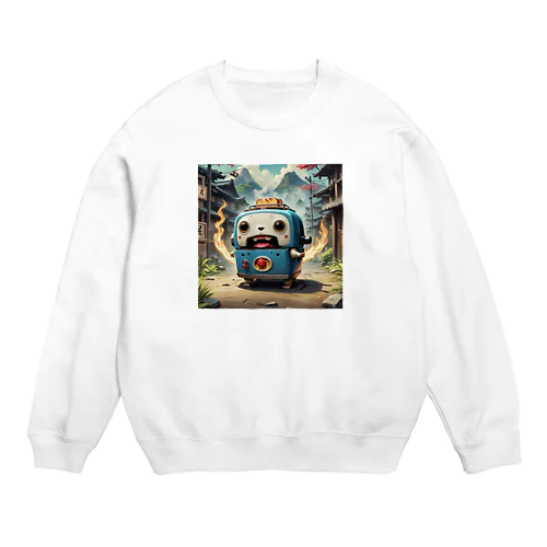 トースター妖怪　こげちん Crew Neck Sweatshirt