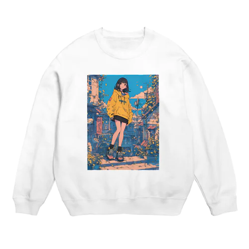 昭和テイストカラフルPOPガーリー Crew Neck Sweatshirt