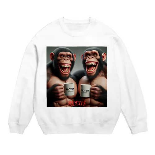 AREUS× CHIMPANZEE#3 Crew Neck Sweatshirt