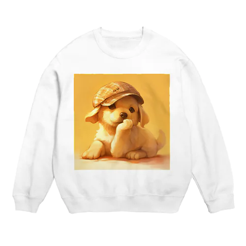 思索する子犬と暖かい日差し Marsa 106 Crew Neck Sweatshirt