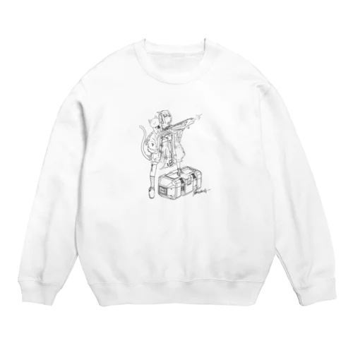 ナニシタさん新衣装モノトーン Crew Neck Sweatshirt