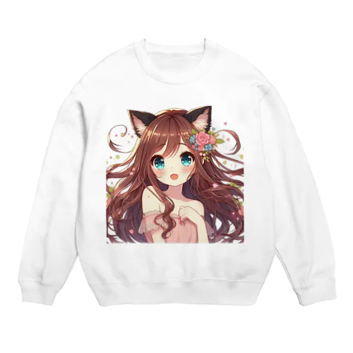 ねこニコばん Crew Neck Sweatshirt