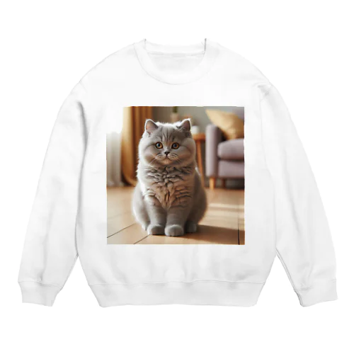 ねこニコばん Crew Neck Sweatshirt