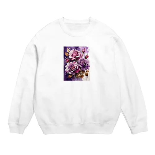 バラードのような薔薇の花　BLUE PLUM  691 Crew Neck Sweatshirt