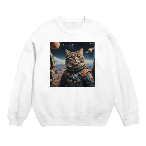 宇宙猫1 Crew Neck Sweatshirt