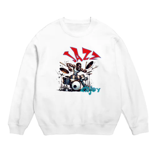 ビート・ブラスト・ドラマー Crew Neck Sweatshirt