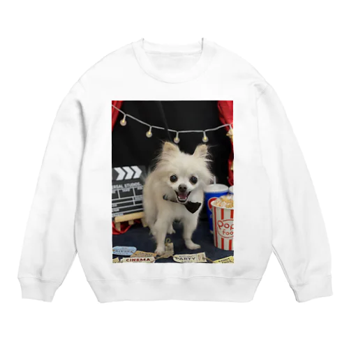 プル「Ｗatch a movie」 Crew Neck Sweatshirt