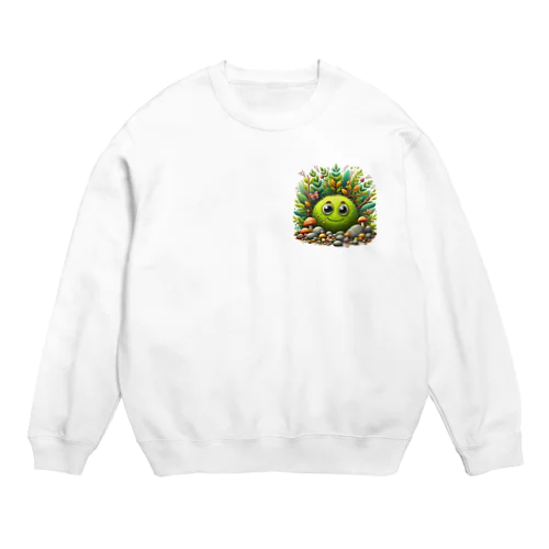 癒しの苔 Crew Neck Sweatshirt