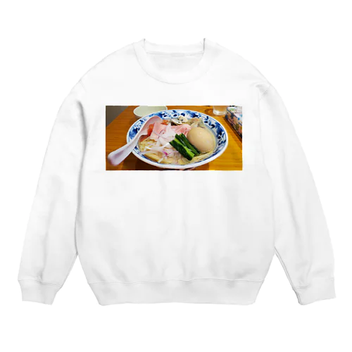 ラーメン　旨い　激うまラーメン　塩味 Crew Neck Sweatshirt