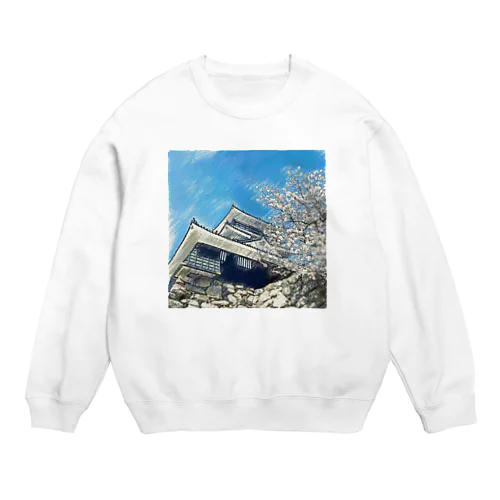 【浜松城】フォトアート Crew Neck Sweatshirt