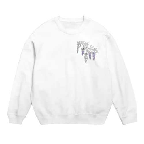 LINEart 「藤の花」 Crew Neck Sweatshirt