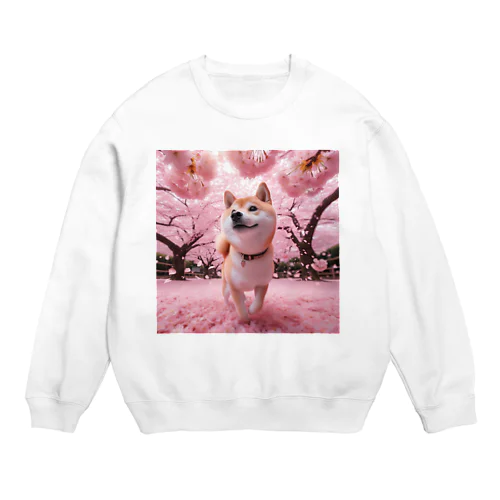 桜犬 Crew Neck Sweatshirt