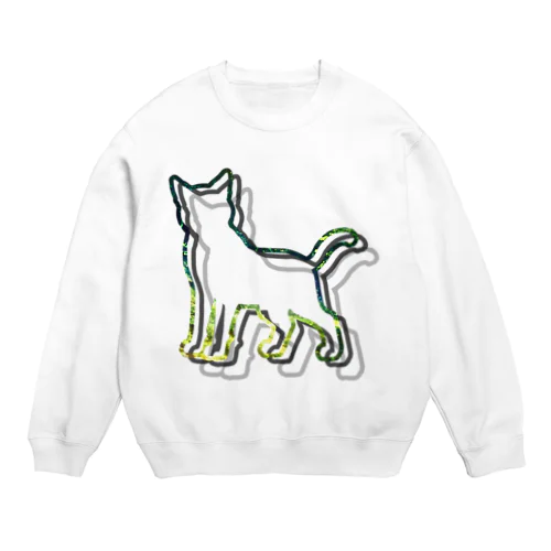 深い森と猫005 Crew Neck Sweatshirt