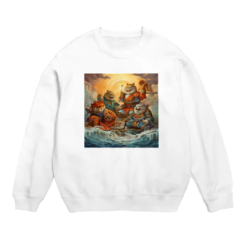 虎の会合　なでしこ1478 Crew Neck Sweatshirt