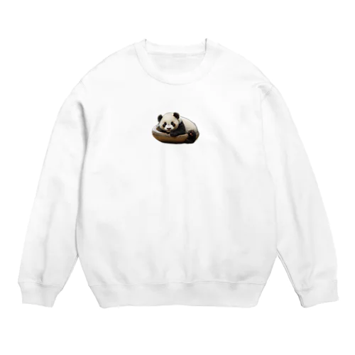 ねむねむパンダ Crew Neck Sweatshirt