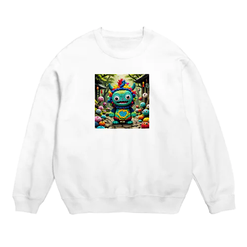 毛糸妖怪　アムヤン Crew Neck Sweatshirt