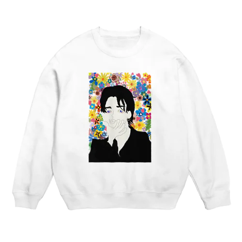 美白ジェントルマン Crew Neck Sweatshirt