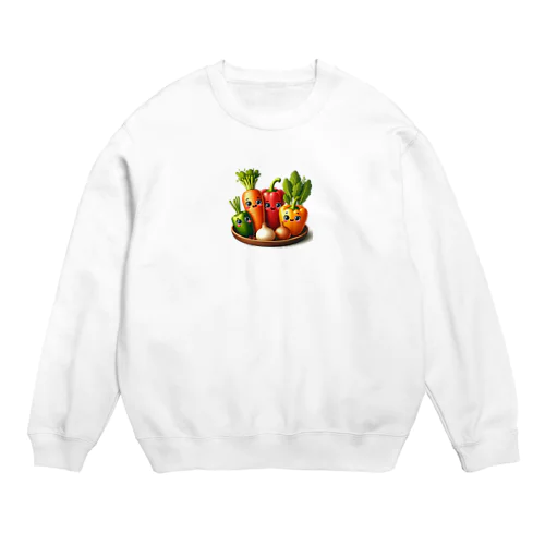 ベジタらぶ Crew Neck Sweatshirt