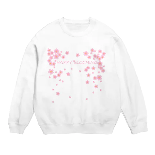 HAPPY BLOOMING Crew Neck Sweatshirt