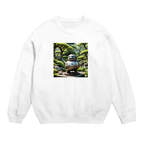 やかん妖怪　ステンホーロ Crew Neck Sweatshirt