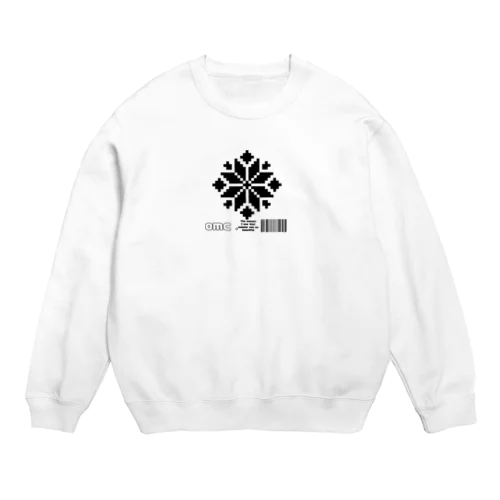 雪のドット結晶 Crew Neck Sweatshirt