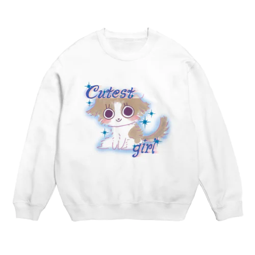 かわいいわんこ🐶💖 Crew Neck Sweatshirt