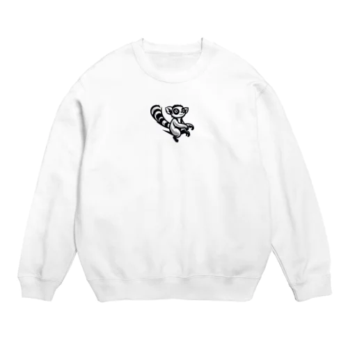 ワオキツネザルくん Crew Neck Sweatshirt