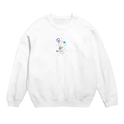 くらげたち Crew Neck Sweatshirt