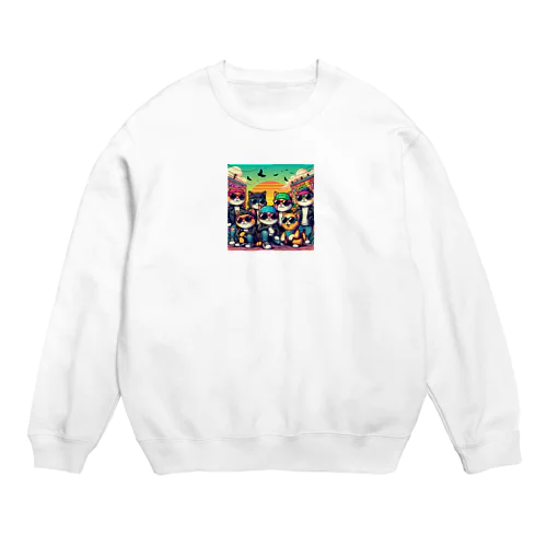 ギャング猫 Crew Neck Sweatshirt