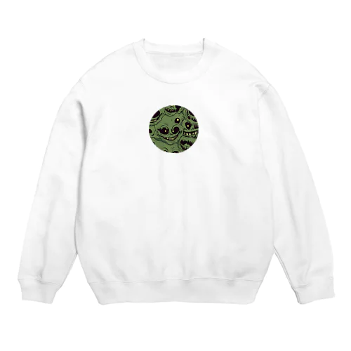 モンスターが覗いてる！ Crew Neck Sweatshirt