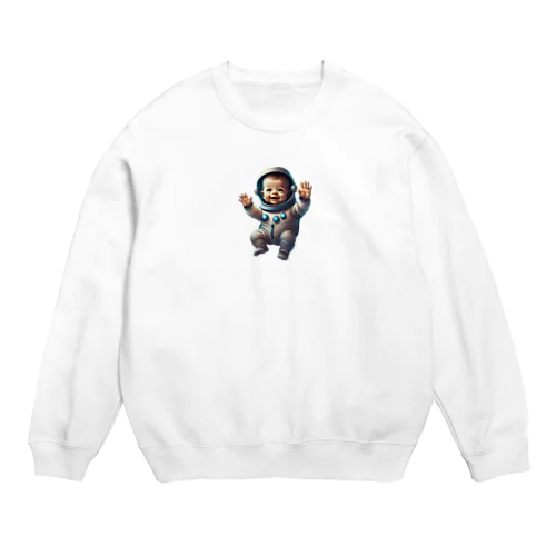 ベビー宇宙飛行士 Crew Neck Sweatshirt