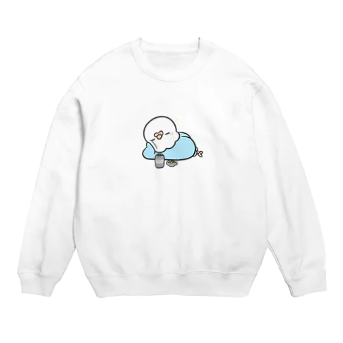 おじさんインコ Crew Neck Sweatshirt