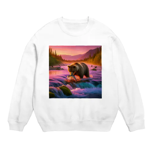 アラスカのグリズリー Crew Neck Sweatshirt