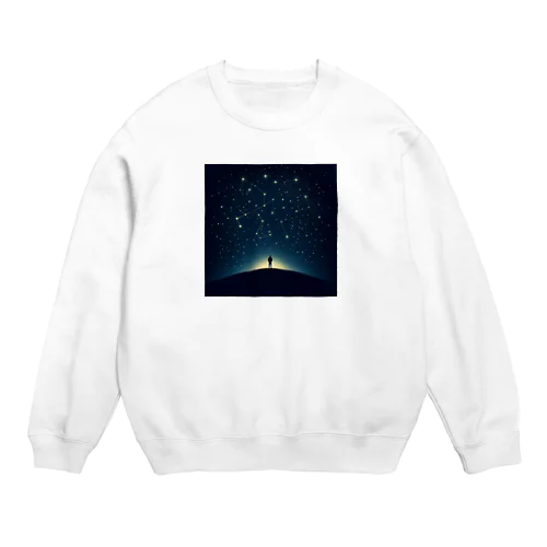 春の星座に包まれて Crew Neck Sweatshirt