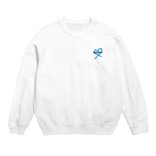 Blue Heart Crew Neck Sweatshirt