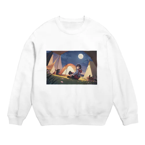 キャンプ女子③ Crew Neck Sweatshirt