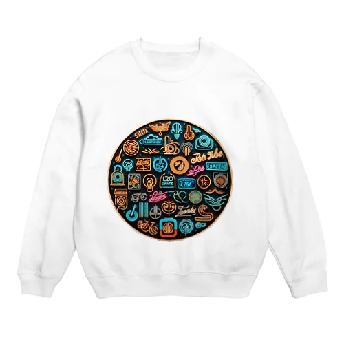 ネオンシリーズ「丸看板」 Crew Neck Sweatshirt