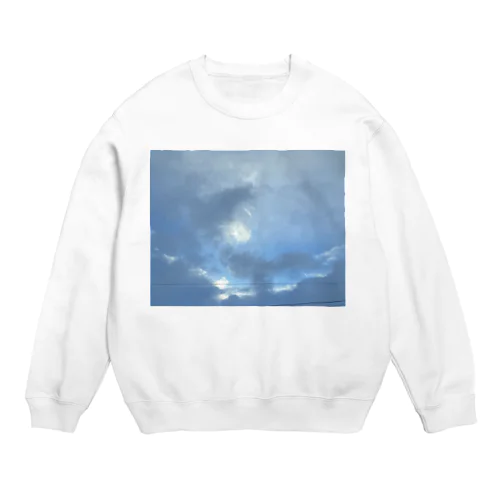 朝日と雲 Crew Neck Sweatshirt